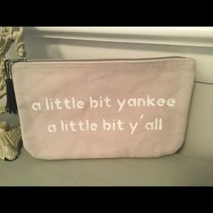 Yankee~Ya’ll fabric pouch.  NWOT